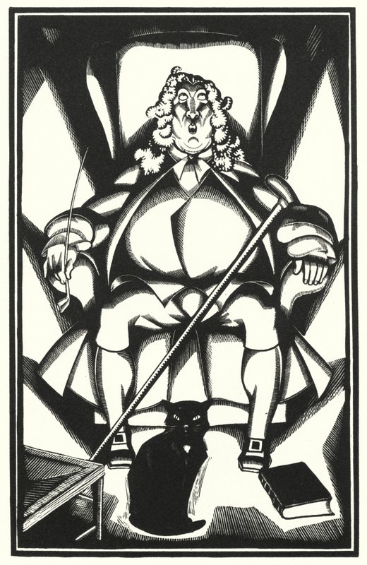Ilustración para Tristram Shandy de Laurence Sterne (litografía) de John Austen