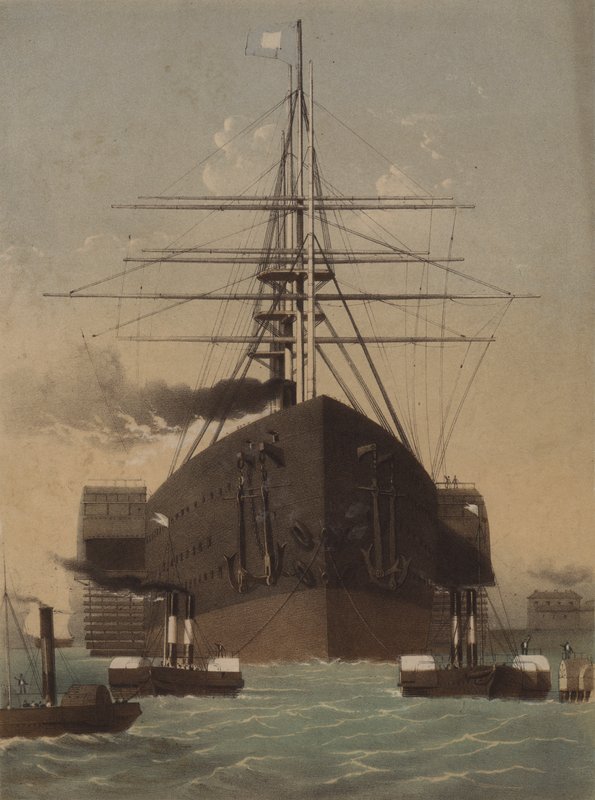 El Great Eastern, el barco de vapor de Isambard Kingdom Brunel de John Brandard