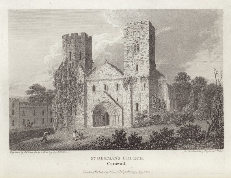 Iglesia de San Germán, Cornualles de John Britton