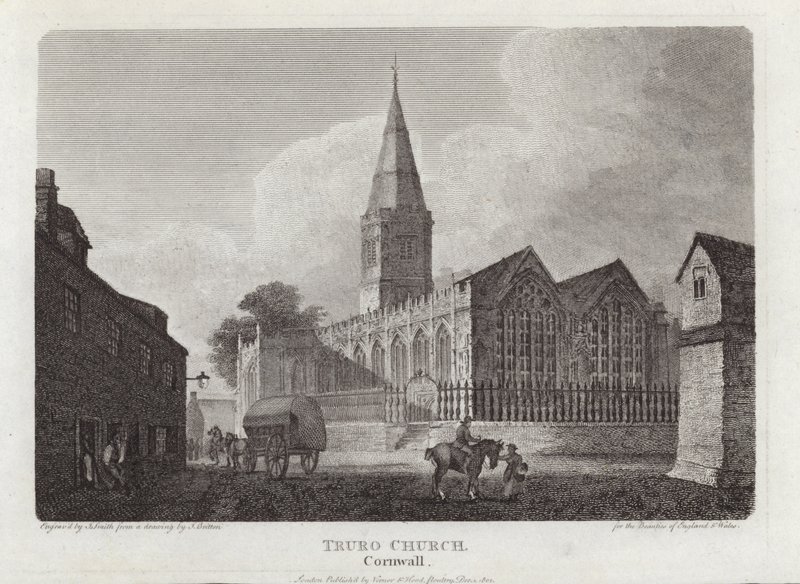 Iglesia de Truro, Cornualles de John Britton
