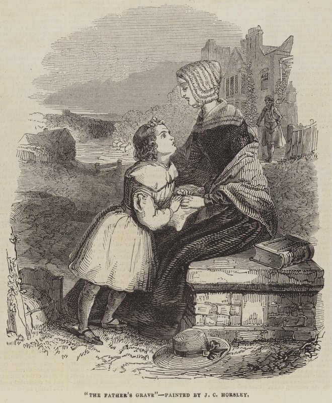 La tumba del padre de John Callcott Horsley