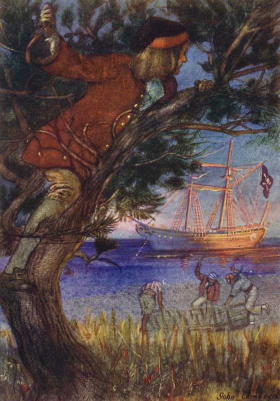 Ilustración para La isla del tesoro de John Cameron