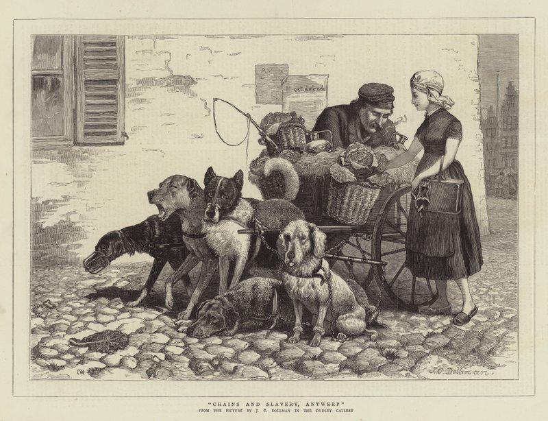 Cadenas y esclavitud, Amberes (grabado) de John Charles (after) Dollman