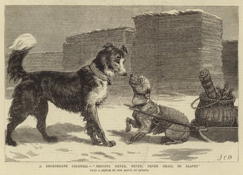 Un colonial degenerado, los británicos nunca, nunca, nunca serán esclavos de John Charles Dollman