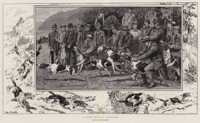 Una Carrera de Sabuesos en Cumberland de John Charlton