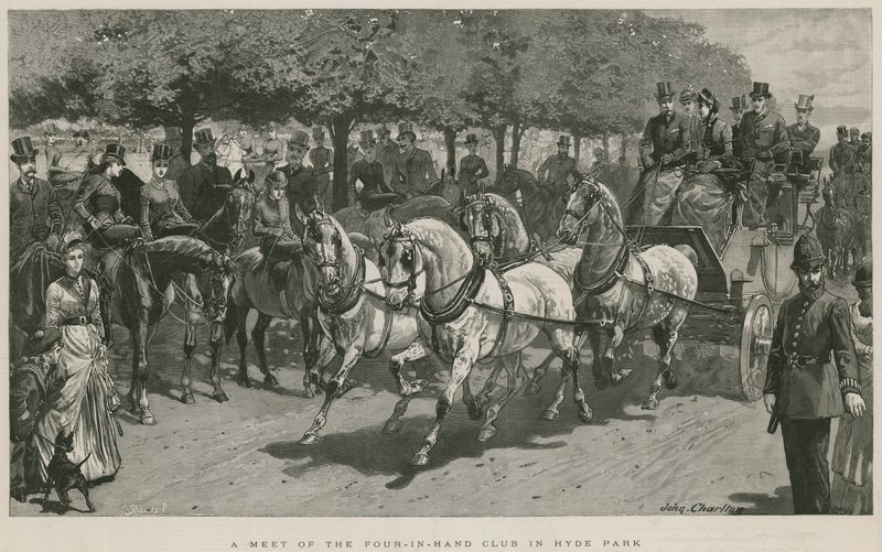 Una reunión del Club de Cuatro en Mano en Hyde Park, Londres de John Charlton