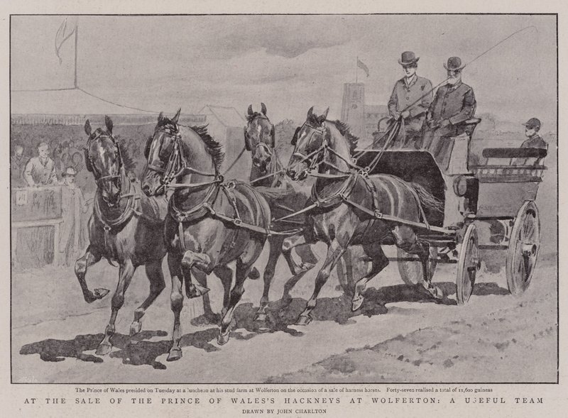 En la Venta de los Hackneys del Príncipe de Gales en Wolferton, un Equipo Útil de John Charlton