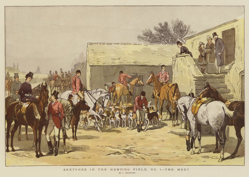 Bocetos en el campo de caza, No 1, el encuentro de John Charlton