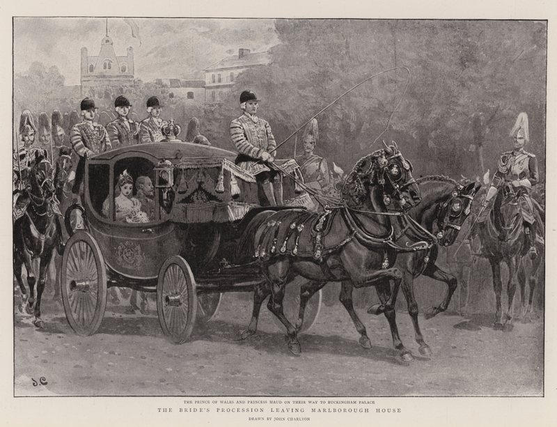 La procesión de la novia saliendo de Marlborough House de John Charlton