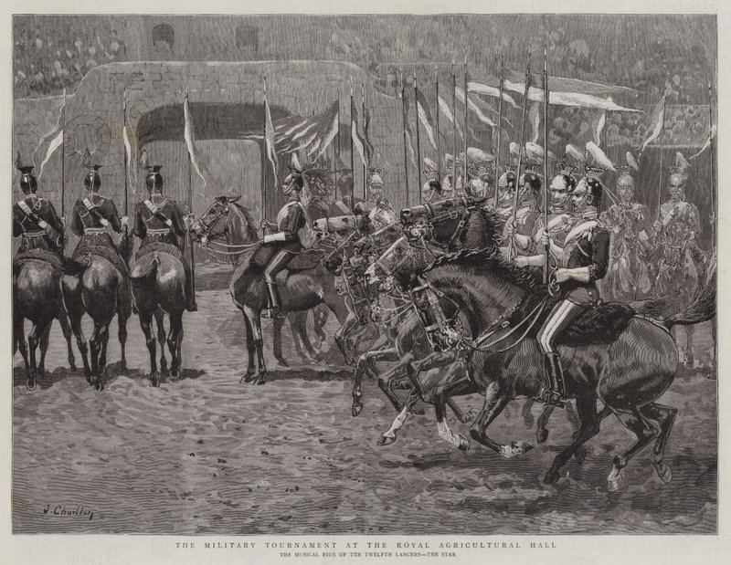 El torneo militar en el Royal Agricultural Hall de John Charlton