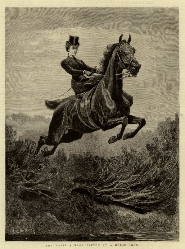 El Salto de Agua, Un Boceto en una Exposición de Caballos de John Charlton