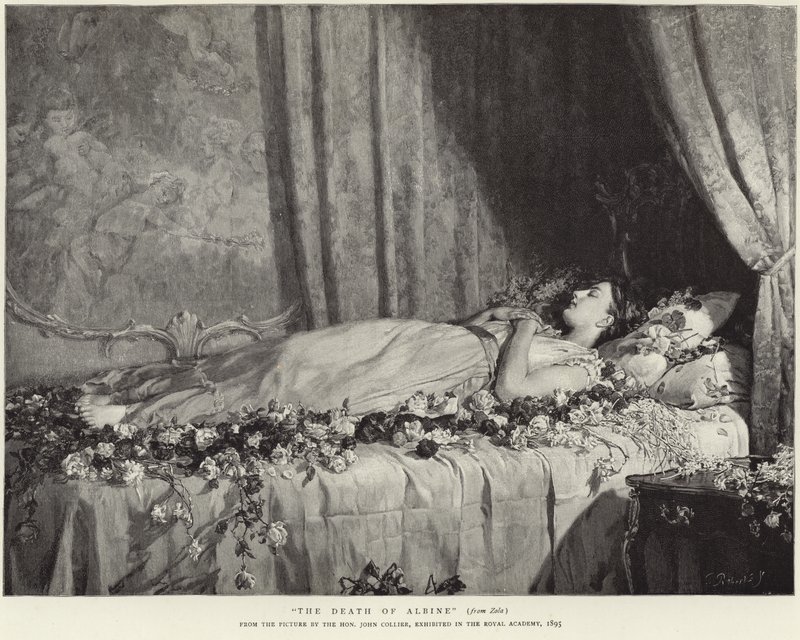 La muerte de Albine de John Collier