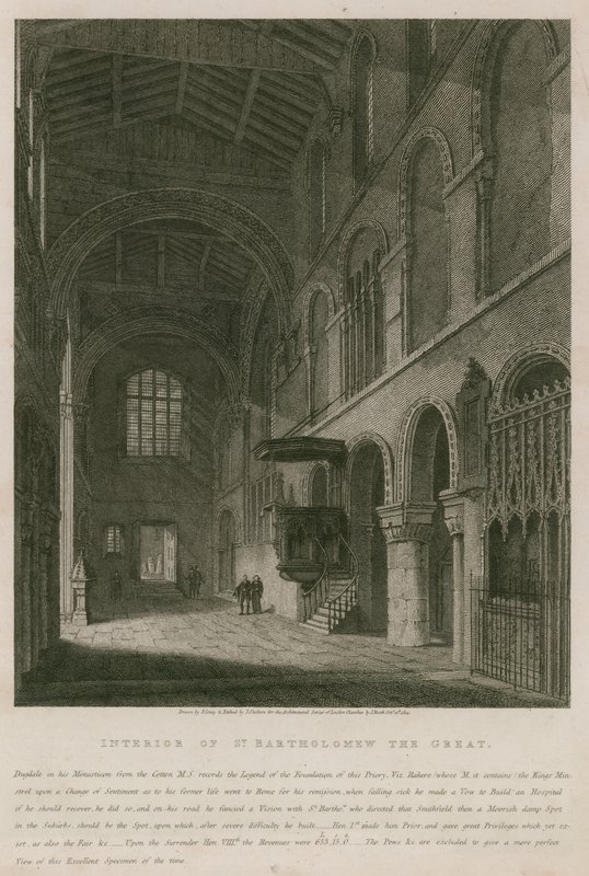 Interior de la iglesia de San Bartolomé el Grande de John Coney