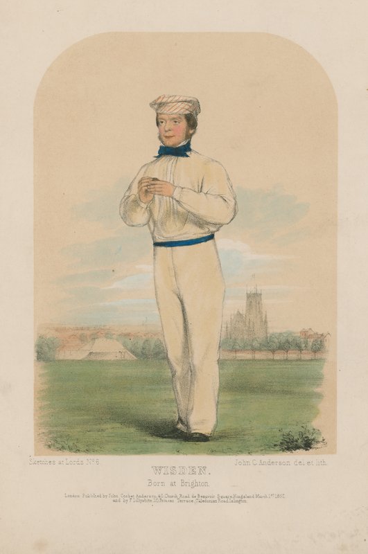 Retrato de John Wisden de John Corbet Anderson