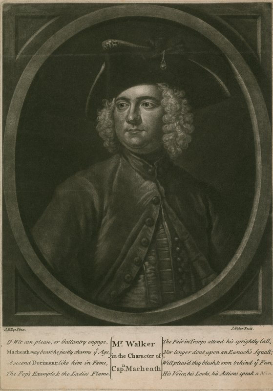 Sr. Walker en el personaje del Capitán Macheath de John Ellys