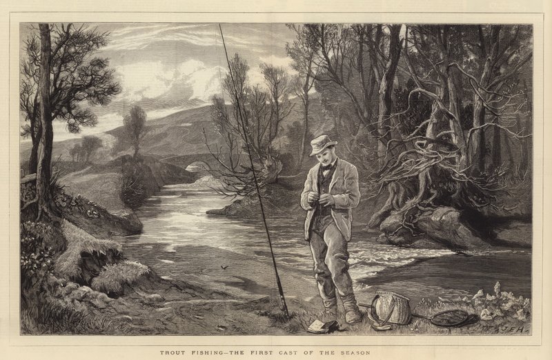 Pesca de truchas, el primer lanzamiento de la temporada de John Evan Hodgson