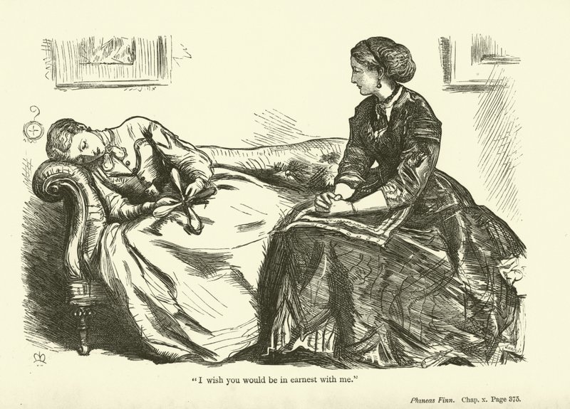 Ilustración para Phineas Finn de Anthony Trollope de John Everett Millais