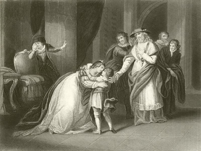Isabel reina de Eduardo IV despidiéndose de su hijo el duque de York de John Francis Rigaud
