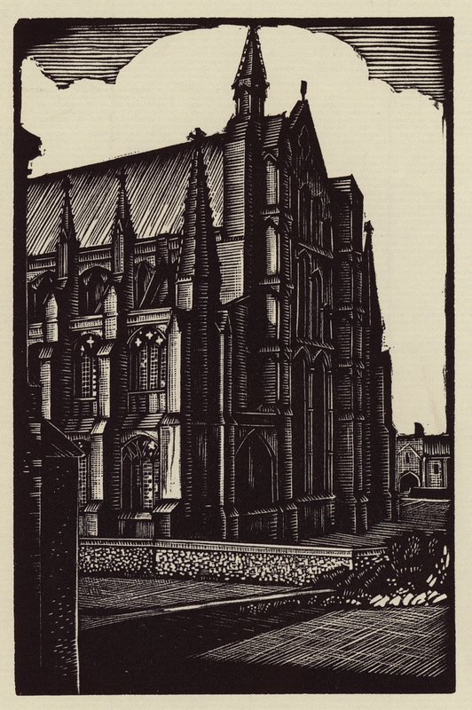 Catedral de Ely: The East End (xilografía) de John Frederick Greenwood