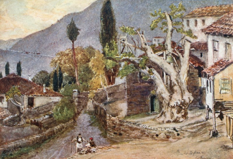 Andritsaena. El lugar de descanso para el Templo de Apolo en Bassae de John Fulleylove