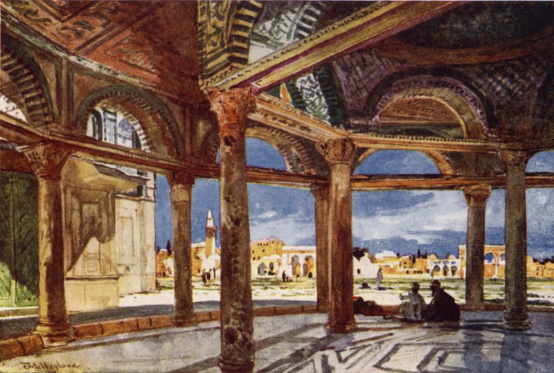 Interior de la Cúpula de la Cadena, mirando al norte de John Fulleylove