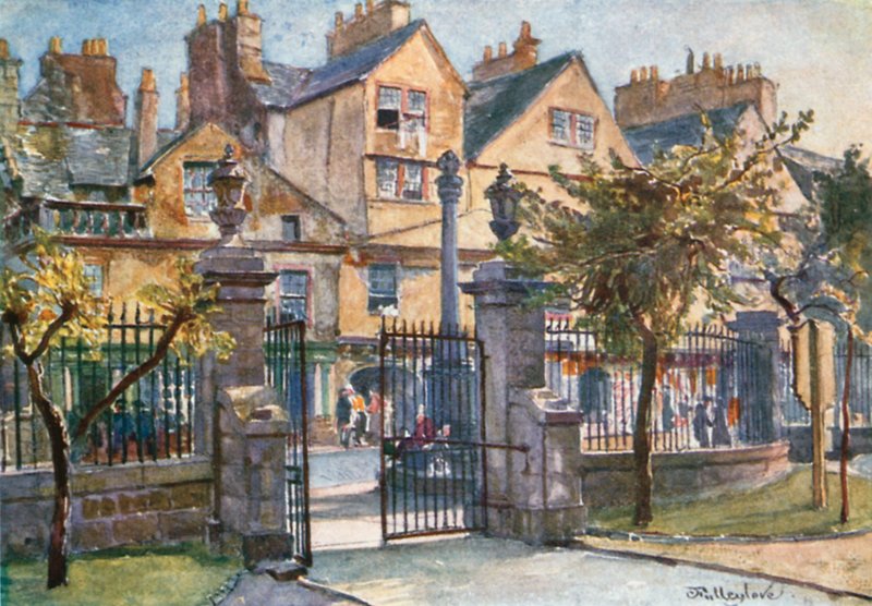 Casas antiguas en Canongate de John Fulleylove