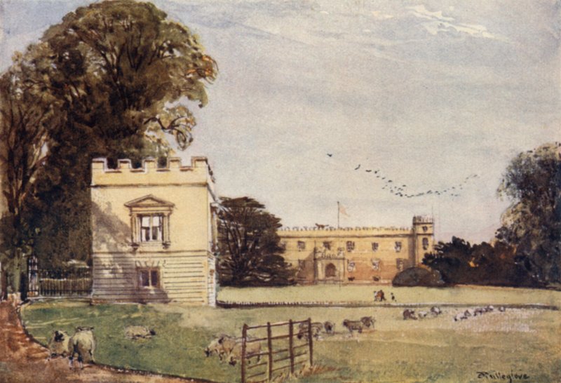 Syon House, Brentford, Garden Front (litografia en color) de John Fulleylove