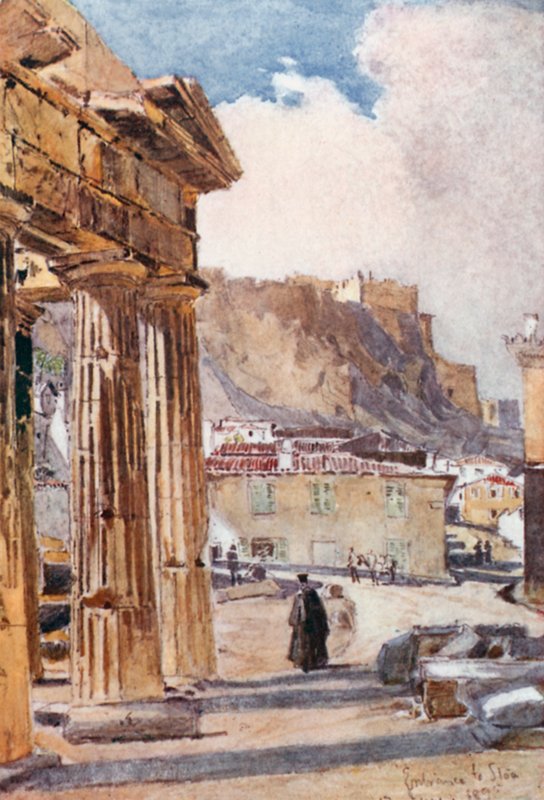 El pórtico de Atenea Archegetis de John Fulleylove