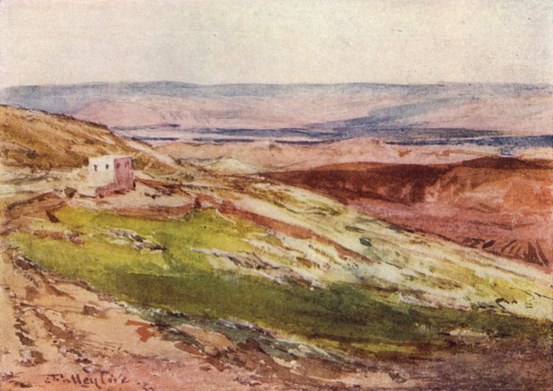 El Valle del Jordán, desde el Monte de los Olivos de John Fulleylove