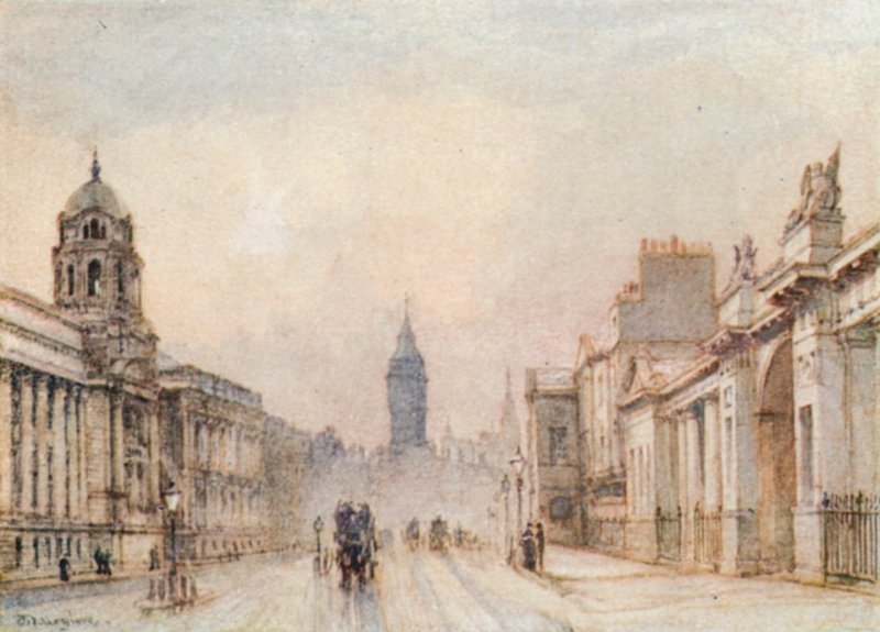 Whitehall en 1906 de John Fulleylove