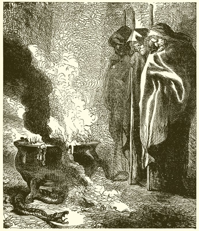 Macbeth: Las Tres Brujas de John Gilbert