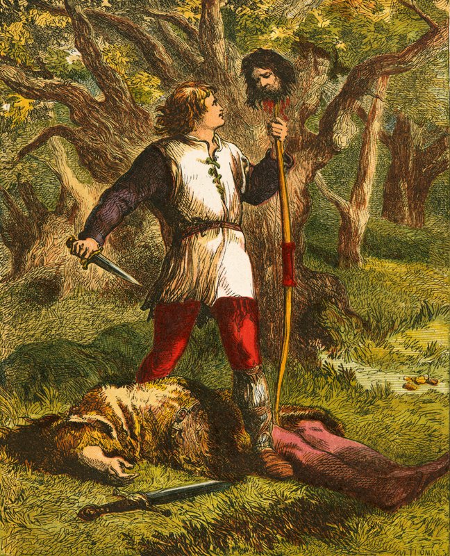 Robin Hood y Guy de Gisborne de John Gilbert