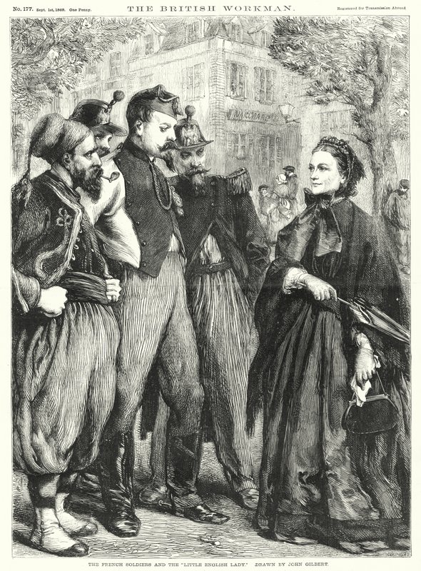 Los Soldados Franceses y la "Pequeña Dama Inglesa" de John Gilbert
