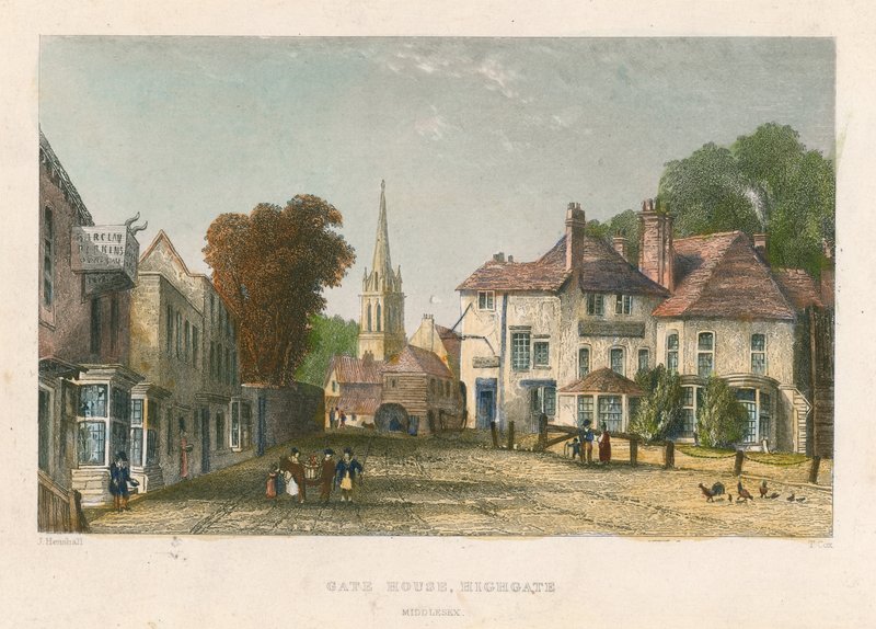 Casa de la Puerta, Highgate, Londres de John Henry Henshall