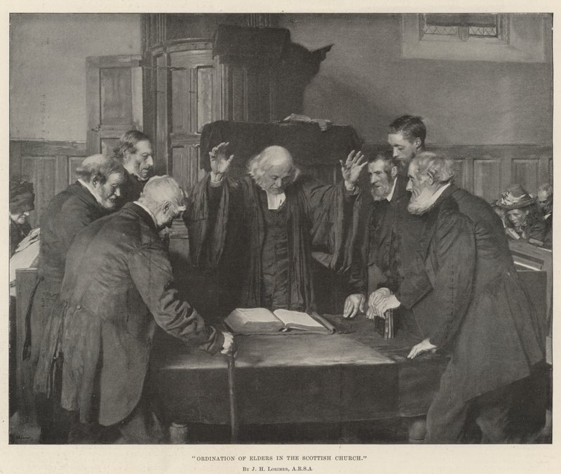 Ordenación de ancianos en la Iglesia Escocesa de John Henry Lorimer