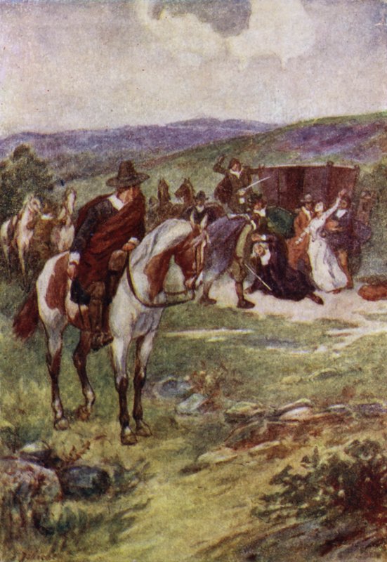 Asesinato de James Sharp, arzobispo de St Andrews, por militantes de Covenanters, Magus Muir, Escocia de John Jellicoe