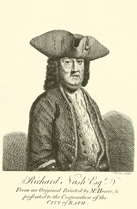 Richard Nash, conocido como Beau Nash, dandi galés, jugador y Maestro de Ceremonias en Bath de John June