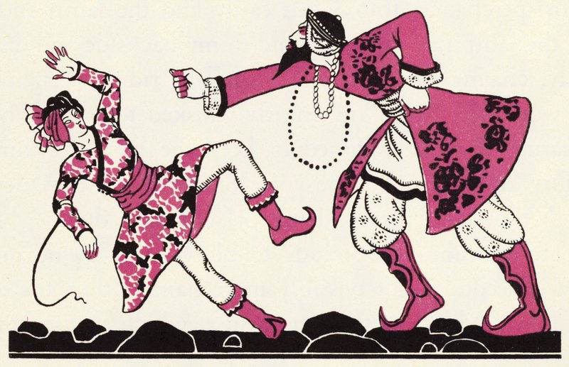 Adorno para La historia de Aladino y la lámpara maravillosa de John Kettelwell