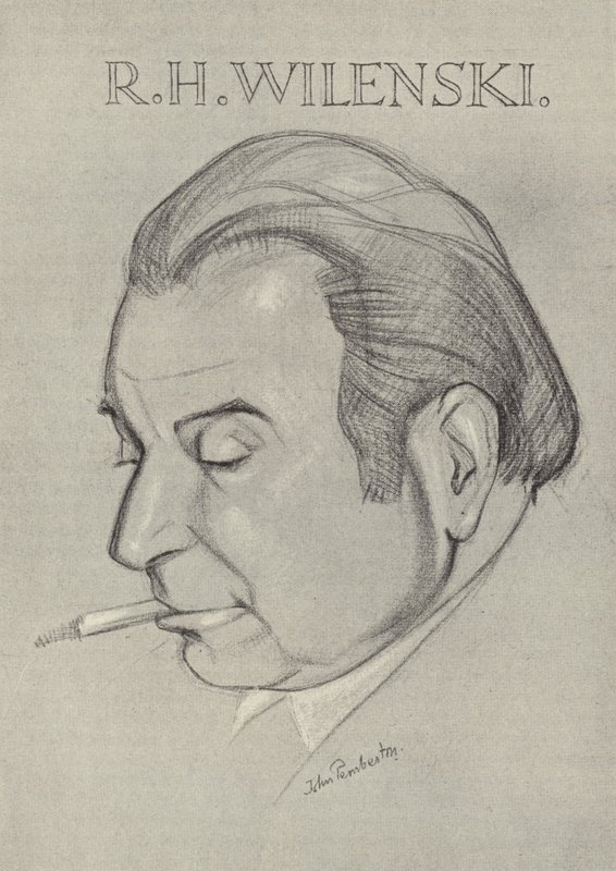 R H Wilenski, crítico de arte y escritor inglés de John L. Pemberton