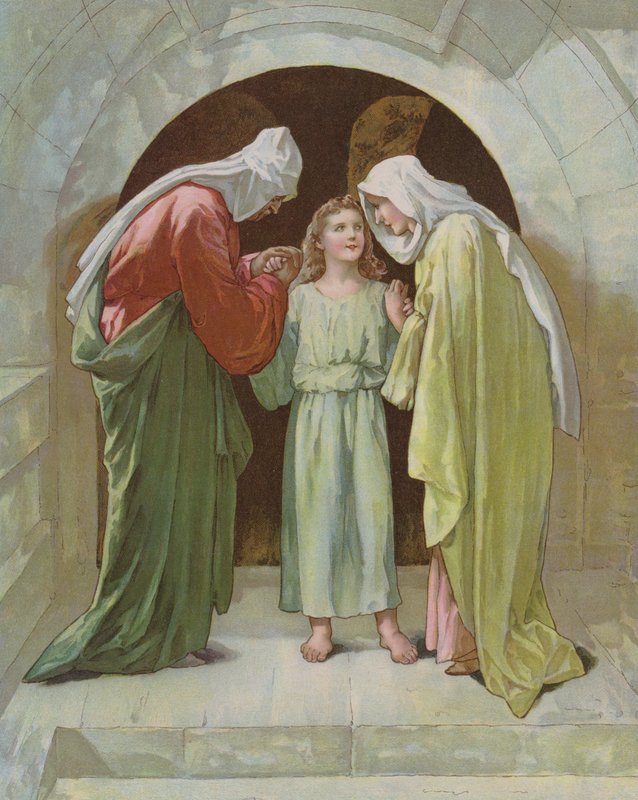 José y María encuentran a Jesús en el templo de John Lawson