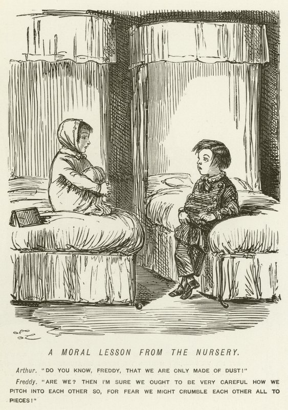 Una Lección Moral del Nursery de John Leech