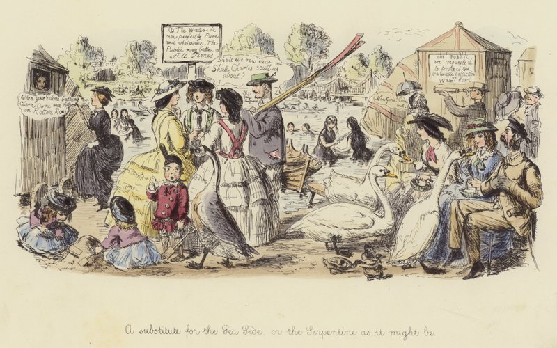 Un sustituto para el mar, o el Serpentine como podría ser de John Leech