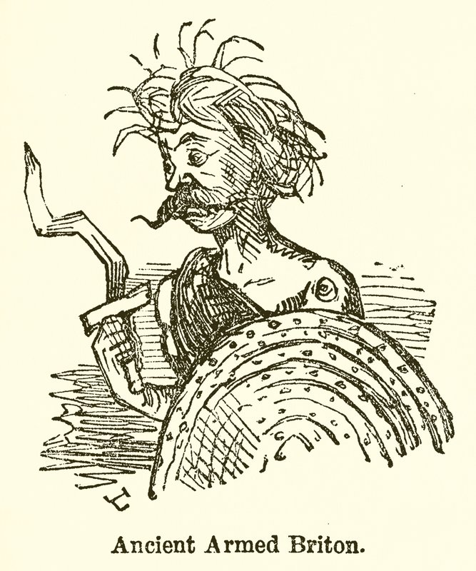 Antiguo britano armado de John Leech