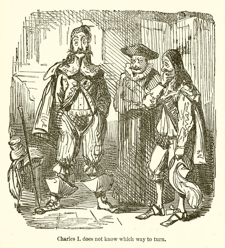 Carlos I no sabe a dónde ir de John Leech
