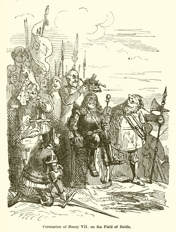 Coronación de Enrique VII en el Campo de Batalla de John Leech