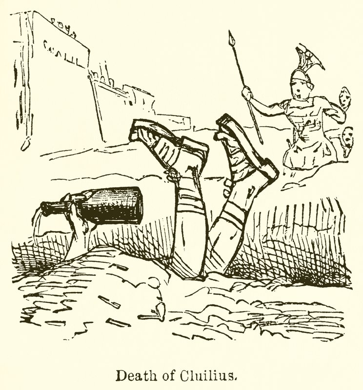 Muerte de Cluilius de John Leech