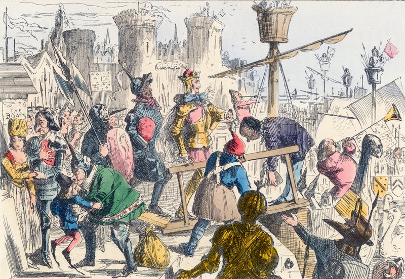 Embarque del rey Enrique V en Southampton de John Leech