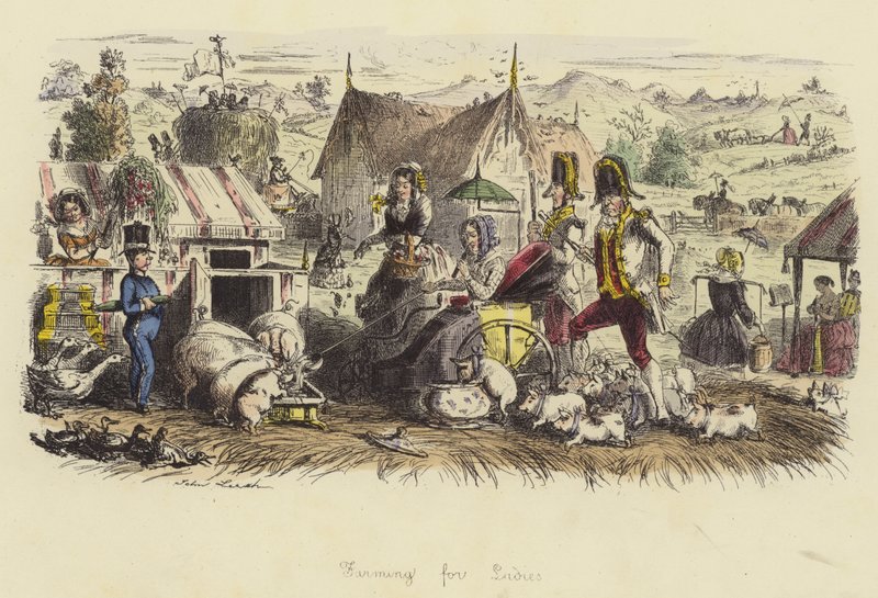 Agricultura para damas de John Leech