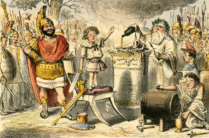 Aníbal, aún siendo niño jura odio eterno a los romanos de John Leech
