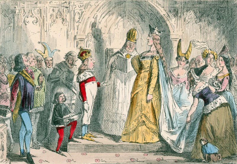 Matrimonio de Enrique VI y Margarita de Anjou de John Leech